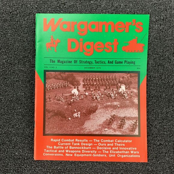 Other - Wargamer’s Digest Magazine  Vol #4 #2 December 1976 Strategy Elizabethan Wars